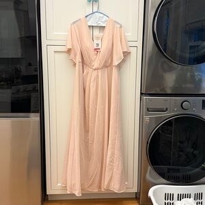 Revelry Blush Chiffon Dress